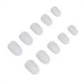 thumbnail image 4 of 24-piece Small Round Head Matte Nails French Style DIY Artificial Exquisite Unique Graceful Personality Nail for Manicure Lovers 21white, 4 of 4
