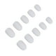 thumbnail image 1 of Qarigey 24 piezas de prensa mate de cabeza redonda pequeña en las uñas DIY uñas acrílicas artificiales Juegos de manicura 21blanco, 1 of 4