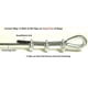 thumbnail image 4 of Juego de 12 bridas de acero inoxidable para cable de metal de 6 mm de diámetro (M6) TUNC Sencillez, 4 of 4
