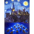 thumbnail image 3 of Pintura de diamante 5D del castillo de Hogwarts de Harry Potter, mundo mágico, punto de cruz, escuela mágica, búho, paisaje, mosaico, decoración del hogar, regalo, 3 of 5