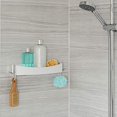 thumbnail image 4 of Better Living Produits 15354 Étagère de Douche Rabattable Intelligente Blanche, 4 of 10