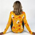 thumbnail image 5 of SHIXINCHIL Ribbed Knit Long Sleeve Shirts for Women Novelty Halloween T-shirt Slim Fit Casual Y2k Crop Tops Spooky Season Festive Tee Top Multicolor M, 5 of 8