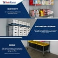 thumbnail image 5 of SafeRacks NSF Certified 4-Tier Steel Wire Shelving with Adjustable Shelves and Wheels - 1400 lb Capacity - 60" x 24" x 72", 5 of 5