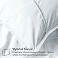 thumbnail image 6 of Bare Home Pillow Sham Set - Premium 1800 Collection - Double Brushed - Euro, White, 6 of 9