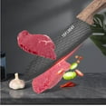 thumbnail image 4 of Kitchen Knife Set, 6 Pieces Cooking Knife Set for Kitchen, Non-Stick Stainless Steel Sharp Chef Knife Set with Ergonomic Handles, Professional Knife Block Set for Home Family Restaurant, 4 of 7