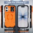 thumbnail image 2 of Military Grade Shockproof Case for iPhone 17, Built-in N52 Magnetic Ring, Slide Camera Lens Cover, Rugged Heavy Duty Protective Phone Case, 2 of 8