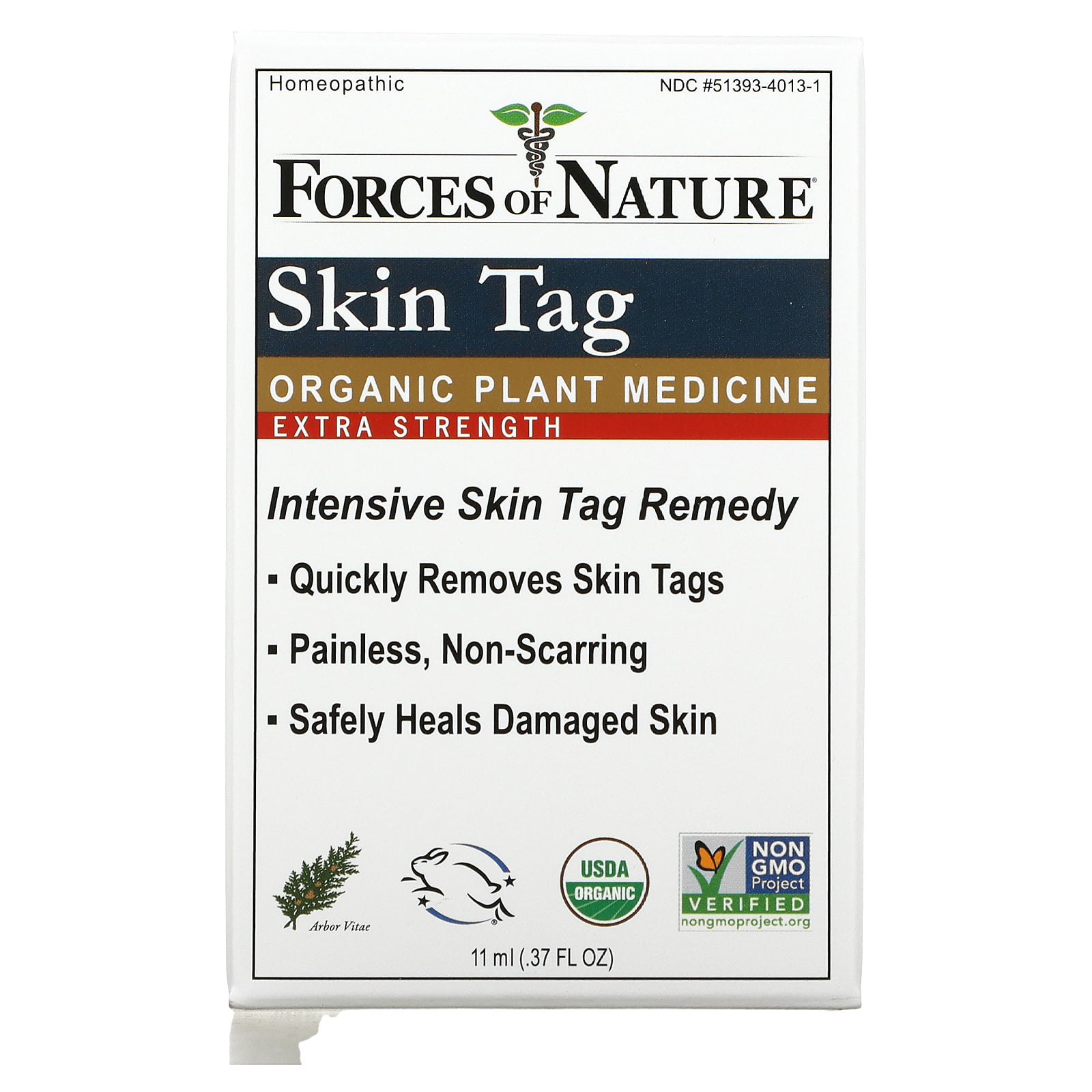 Fellow Brink opfindelse Forces of Nature Skin Tag Control - Certified Organic - Extra Strength - 11  ml - Walmart.com