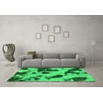 thumbnail image 3 of Ahgly Company Indoor Rectangle Abstract Green Modern Area Rugs, 2' x 4', 3 of 4