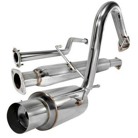Scion Tc Exhaust System - Spec-D Tuning MFCAT2-TC05 2.5 in. Inlet N1 Style Catback Exhaust System for 04 to 07 Scion TC, 7 x 19 x 46 in.