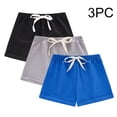thumbnail image 2 of Fesfesfes 3 Pack Kids Solid Summer Casual Shorts,Cute Lightweight Leisure Shorts for Toddler Boys Girls,Breathable Daily Shorts for 12 Months to 9 Years,for Holiday Play Photo Casual, 2 of 9