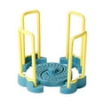 thumbnail image 2 of Escurreplatos plegable y estable para encimera de cocina y comedor. Amarillo y azul, 2 of 9