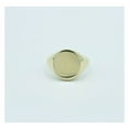 thumbnail image 3 of Oval Shiny Signet Unisex Adult Ring 10K Yellow Gold, 2.37Gr - GOLDUM NYC, 3 of 8