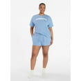 thumbnail image 2 of Joyspun Women's Short Sleeve Top and Shorts Pajama Set, 2-Piece, Sizes XS-3X, 2 of 7