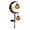 G0-1 pc, variant on 2 pcs Solar Halloween White Ghost Pumpkin Moon Garden Stake Light Crescent Moon Solar Garden Stake Light Waterproof Crackle Glass Pumpkin LED Lamp Outdoor Solar Pathway Halloween Ornament