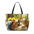 thumbnail image 1 of Disketp Lazy Home Style Guinea Pig Bolsa de Playa de Gran Capacidad, Bolso Impermeable y a Prueba de Arena para Mujer, Ideal para Playa, Piscina y Natación, 1 of 7