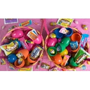 Bulk Hunt Solid Plastic Easter Eggs, Filled with Quality Brand Candy & Chocolate