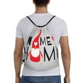thumbnail image 2 of Bingfone Gnome Home With A Cute Gnome Drawstrings Backpacks Bags For Men Women Gym Drawstrings Bag, 2 of 9