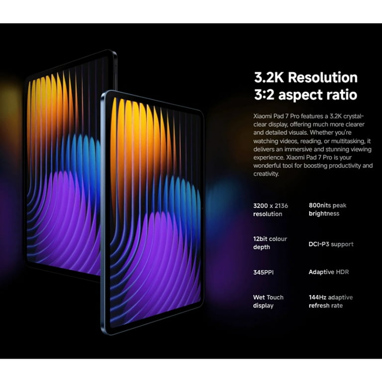 Xiaomi Pad 7 Pro Ai WiFi Version Global No Calls or Text 11.2