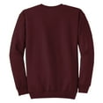 thumbnail image 6 of Mens Core Fleece Classic Crewneck Cotton/Poly fleece Sweatshirt Maroon 3XL, 6 of 6