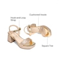 thumbnail image 6 of DREAM PAIRS Girls' Strappy Flat Sandals, Elegant T-Strap Summer Dress Shoes with Metallic Ball Accent, Comfortable Non-Slip Beach Sandals for Little/Big Kid, 6 of 6