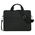 thumbnail image 2 of Laptop Bag Inner Bag With Shoulder Straps 15.6 Inches Thin Laptop Shoulder Bag Business Briefcase Computer Bag Briefcase for Men Women, Black, 2 of 9