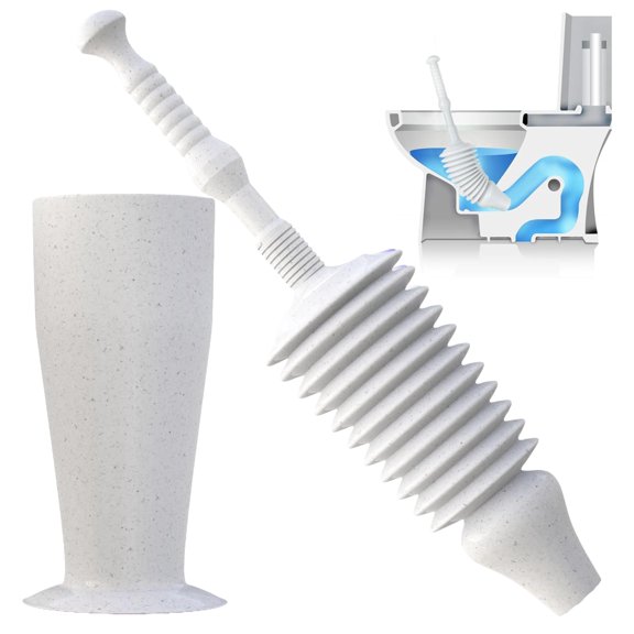 Luigi's World's Best Plunger Heavy Duty Toilet Plungers with Effective Unblocker Bellows Design
