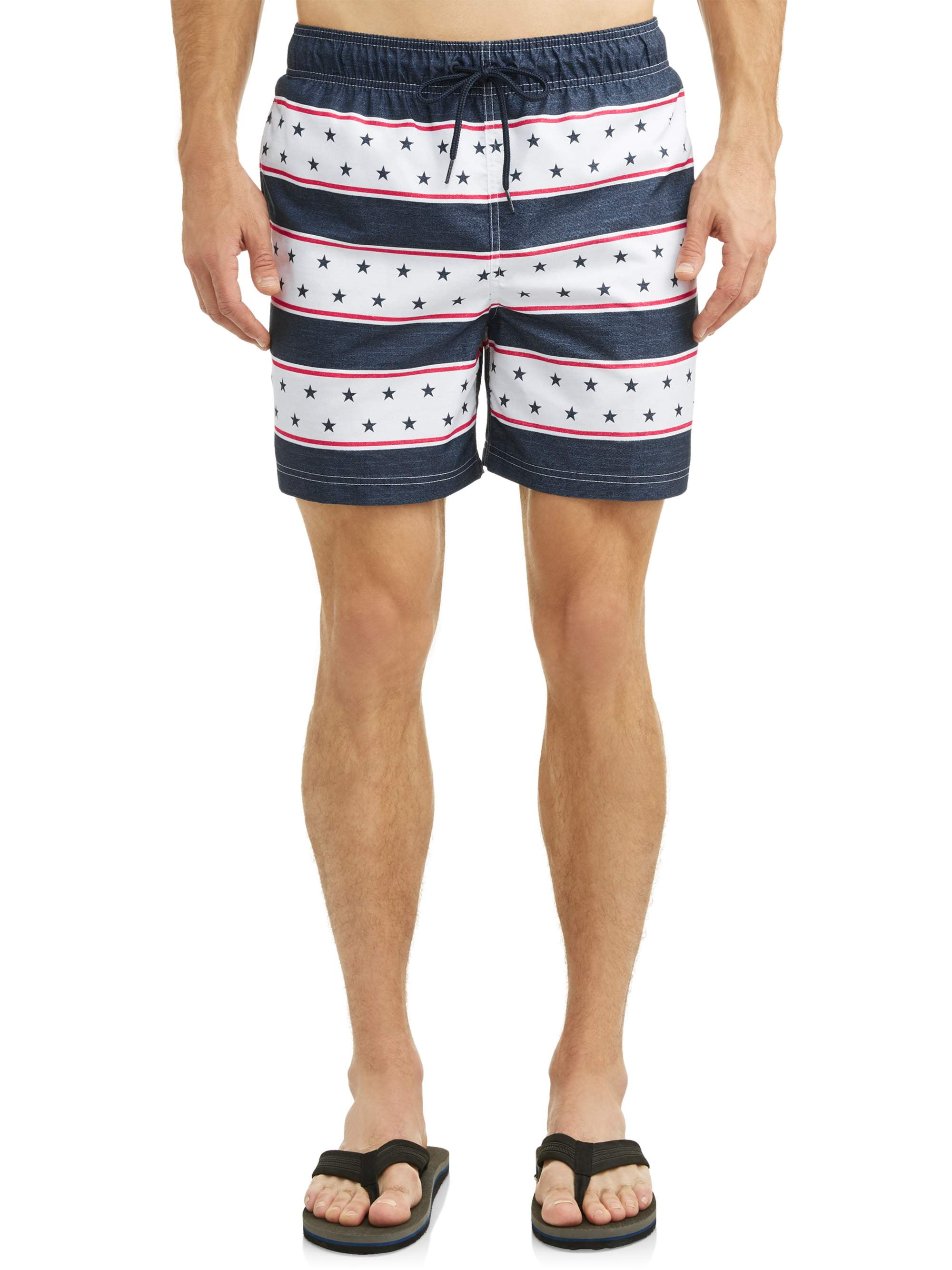 Comaba Mens Beachwear Breathable Summer Plus Size Print Shorts Pants