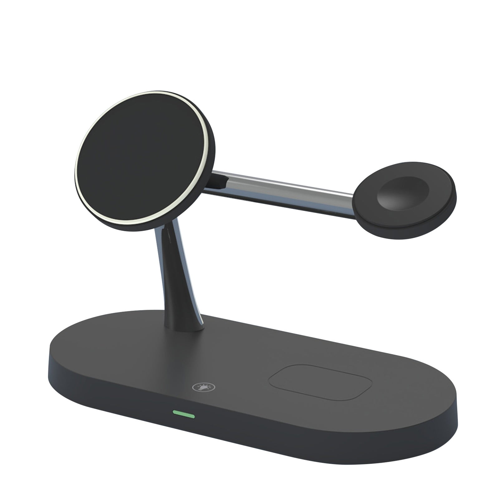 COM1950s Wireless Charger for Multiple Devices 5-In-1 Double Coil Wireless Charger for Mobile Phone 15W Fast Charging for Watch Earphones Fast Charging Wireless Charger Wireless Charger Fast Charge