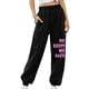 thumbnail image 4 of Ichuanyi Liquidación Mujeres Pantalones de chándal con estampado sólido Alta cintura Pantalones de pierna ancha pantalones de bolsillo Sporty Athletic Fit Jogger Pantalones ICHUANYI WER2023082206810, 4 of 7