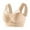 Beige, variant on Womens Large Strapless Lace Tank Top Underwear, Thin Side Fold Side Gather Adjustable Bra, Plus Size Shapewear