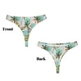 thumbnail image 3 of Balery Watercolor Palm Tree Tangas de Algodón para Mujer con Estampado – Ropa Interior Sexy, Transpirable, G-string-X-Large, 3 of 6