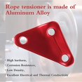thumbnail image 3 of Tensor de cuerda de aleación de aluminio para carpas (rojo), ajustador de cable triangular de aluminio de 30 piezas, tensor de cable para carpas para acampar y hacer senderismo, 3 of 5