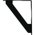 thumbnail image 4 of Ekena Millwork 1 1/2"W x 12"D x 15"H Traditional Wrought Iron Bracket, (Single center brace), Powder Coated Black, 4 of 8