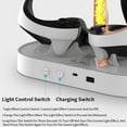 thumbnail image 3 of Station de Recharge à Succion Magnétique pour Manettes Doubles PS VR2 pour Casque PS5 et Console VR, Support de Rangement avec Lumière RGB, 3 of 6