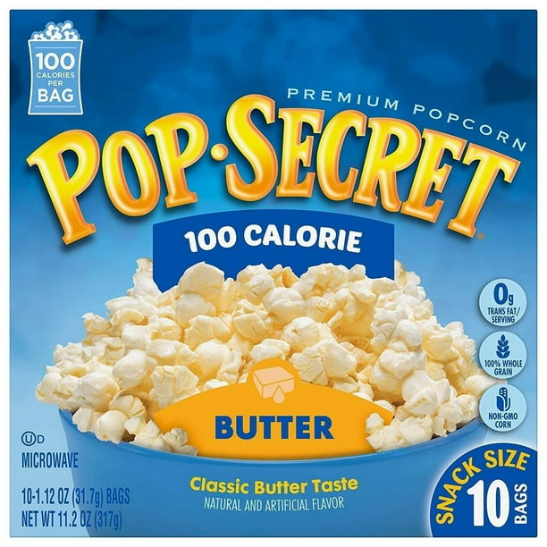 Pop Secret 100 Calorie Butter Popcorn, 11.2 Ounce (Pack of 2) Walmart