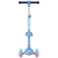 thumbnail image 4 of GOTRAX BoblooPro 3-Wheel Light-Up Kick Scooter For Kids Ages 3-8, with Folding Adjustable/Rmovable Seat, Blue, 4 of 5