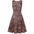 thumbnail image 3 of Women Pleated High Waist V Neck Wrapped Sleeveless Solid Color Summer Dress, 3 of 8