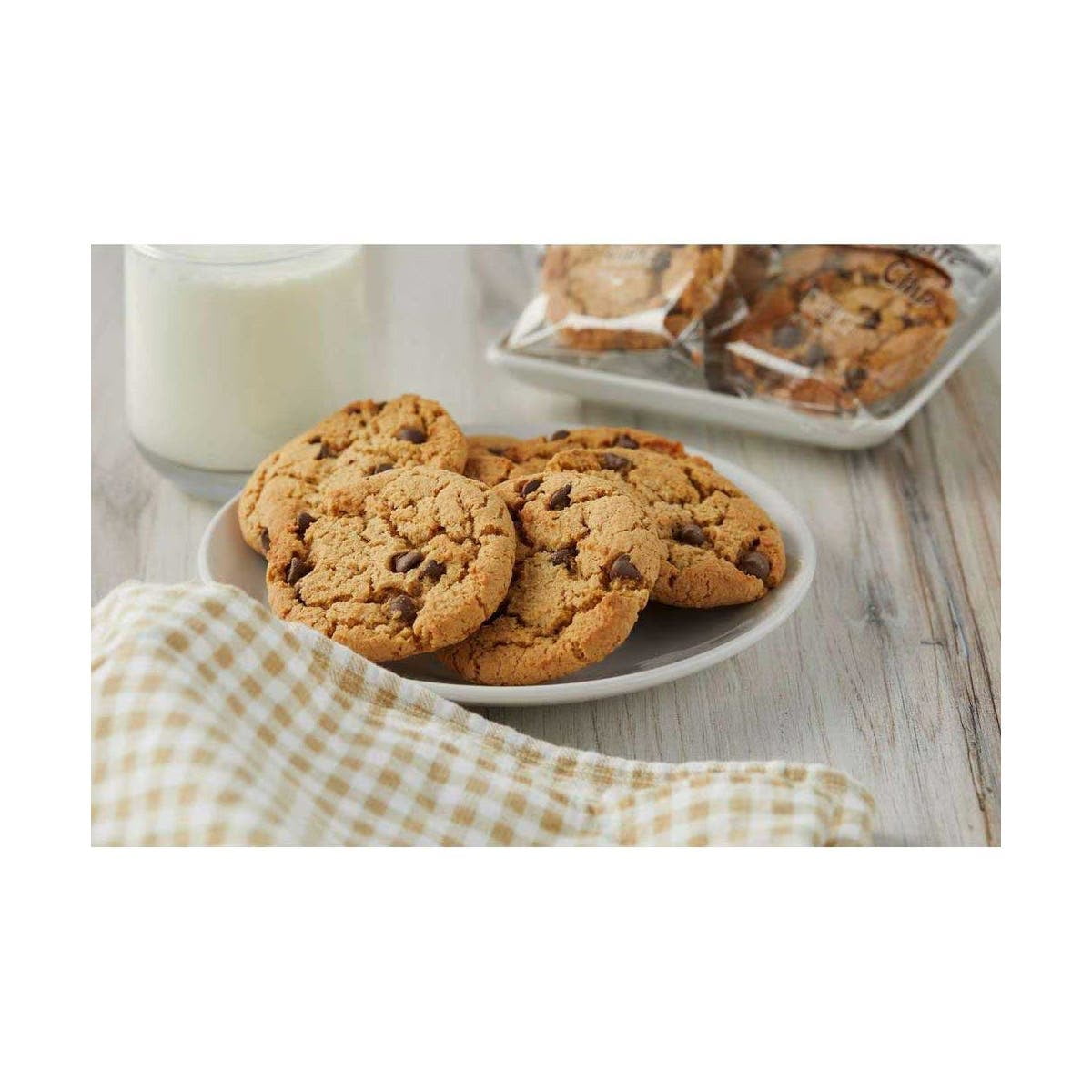 Davids Cookies Chocolate Chip Cookie Dough, 1.33 Ounce -- 252 per case.