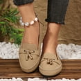 thumbnail image 6 of Miluxas Women's Loafers Slip One Shoes with Bowknot Driving Flats Casual Comfort Walking Penny Loafers for Women Khaki 5.5(36), 6 of 7