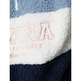 thumbnail image 6 of Sherpa Oversized High Neck Zipper Detail Slogan Embroidered Sweatshirt, 6 of 6