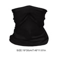 thumbnail image 4 of Neck Gaiter Unisex Scarf Universal Use Durability Bandana Balaclavas High Elasticity Multiple Color Sports Equipment Children deep black, 4 of 5