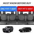 thumbnail image 3 of coverdream 4Runner Seat Covers Custom Fit for 2010-2024 Toyota 4Runner (7-Seater,3-Row) - Breathable Leather Auto Seat Covers(Full Set,Black with Red Line), 3 of 9