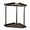 Black1, variant on Rack and Countertop Storage Organizer for Bathroom Kitchen Dresser 2 Tier Stainless Steel Shelf with Tray and Modern Design for Corner