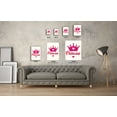thumbnail image 3 of Awkward Styles Princess Crown Illustration Girls Room Wall Art Pink Decals Baby Girl Room Decor Baby Girl Room Decorations Princess's Room Girls Play Room Wall Decor Pink Canvas Decor Ideas, 3 of 7