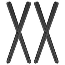 HAKIDZEL Drawers Drawer Slides Bottom Black 2 Set 11.71X0.59X0.51in