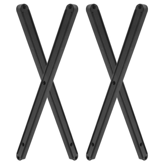 HAKIDZEL Drawers Drawer Slides Bottom Black 2 Set 11.71X0.59X0.51in