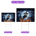 thumbnail image 5 of Happy Halloween Bulldog Witch Pumpkins Bats Yard Sign Dog Lover Gifts Idea Outdoor Home Lawn Garden Porch Decor - 13012, 5 of 5