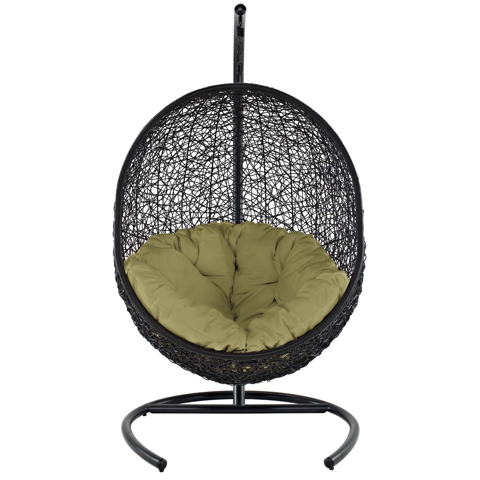 Modway Encase Swing Outdoor Patio Lounge Chair in Peridot - image 3 of 8