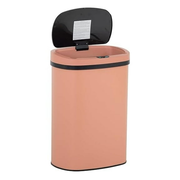 13 Gallon Trash Can with Lid, Stainless Steel Kitchen Garbage Can - Automatic Sensor Touchless Trash Can for Kitchen, Bathroom, Office, Dog Proof, Brushed Finish