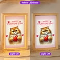 thumbnail image 2 of Happy Valentine's Day Persian Brings Love Heart Acrylic Plaque with Wood Photo Frame Box Cat Lover Kitten Owner Gifts Light Box - 02028, 2 of 5